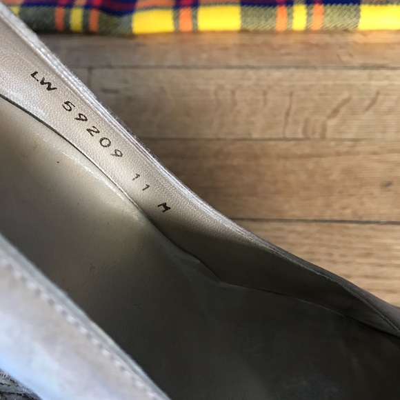 Stuart Weitzman Beige Nude Espadrille Wedge Heels - Picture 8 of 8